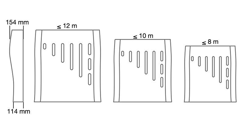 Dimensiones del soporte